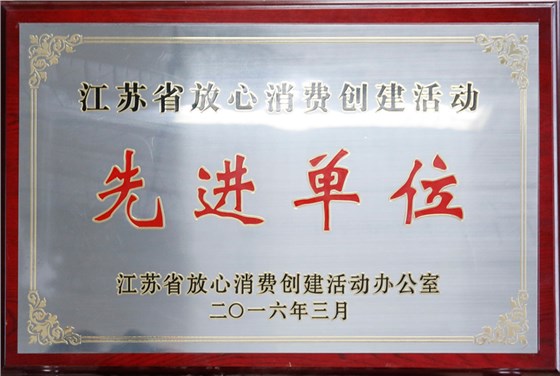 虎豹集團(tuán)榮獲江蘇省放心活動(dòng)創(chuàng)建先進(jìn)單位